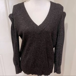 Chelsea 28 Puff Sleeve Sparkle Sweater